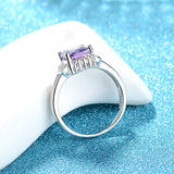 Simple Fat Square White Gold Plated European – Stylish Gifts — 7