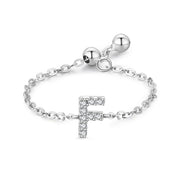 Letter Chain Ring Female Fashion Niche Design Love – Stylish Gifts — 20