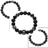 Obsidian Titanium Steel Shining Star Personalized – Jewelry Gift Ideas — 5