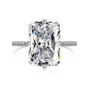 High Carbon Diamond Square Diamond S925 Ring – Gift Ideas — 3