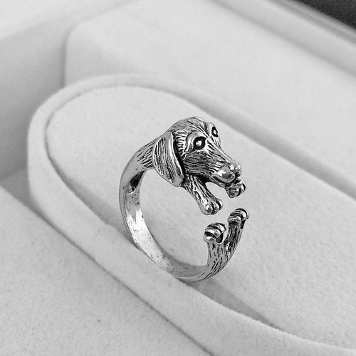 Adjustable Long Ear Pug Vintage Ring – Special Occasion Gifts — 2