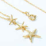 Starfish White Zirconium Necklace Women's S925 – Jewelry Gift Ideas — 6