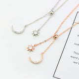 Sun Moon Silver Necklace – Jewelry Gift Ideas — 4