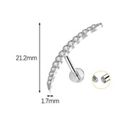G23 Titanium Alloy Lip Claw Inlaid Horse Eye 5A Zircon – Stylish Gifts — 2