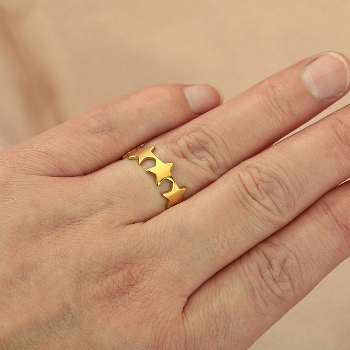 Small Star Adjustable Ring For Women Vintage – Jewelry Gift Ideas — 1