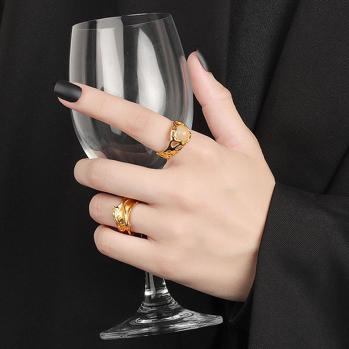 Irregular Twisted Glossy Bump Ring Jewelry – Jewelry Gift Ideas — 1
