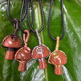 Natural Crystal Mushroom Pendant Necklace – Jewelry Gift Ideas — 20