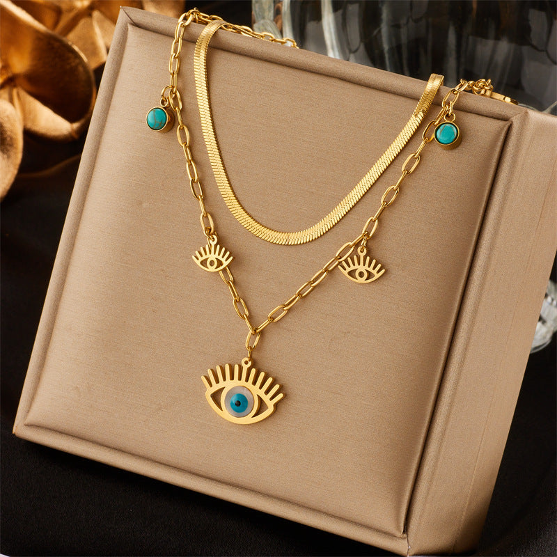 Women's Fashion Niche Simple Devil Eyes Turquoise – Jewelry Gift Ideas — 1