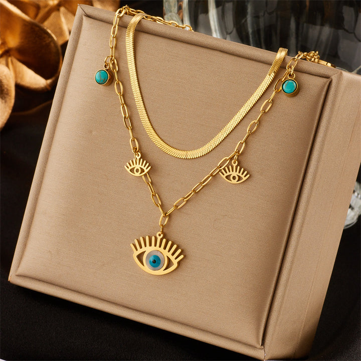 Women's Fashion Niche Simple Devil Eyes Turquoise – Jewelry Gift Ideas — 1