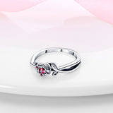Creative Simple Silver Plated Rose Ring – Thoughtful Gifts — 3