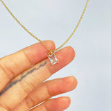 Square Titanium Steel Gold-plated Necklace Female – Jewelry Gift Ideas — 3