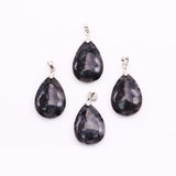 Natural Stone Black Line Red Texture Pendant – Jewelry Gift Ideas — 9