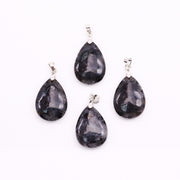 Natural Stone Black Line Red Texture Pendant – Jewelry Gift Ideas — 9