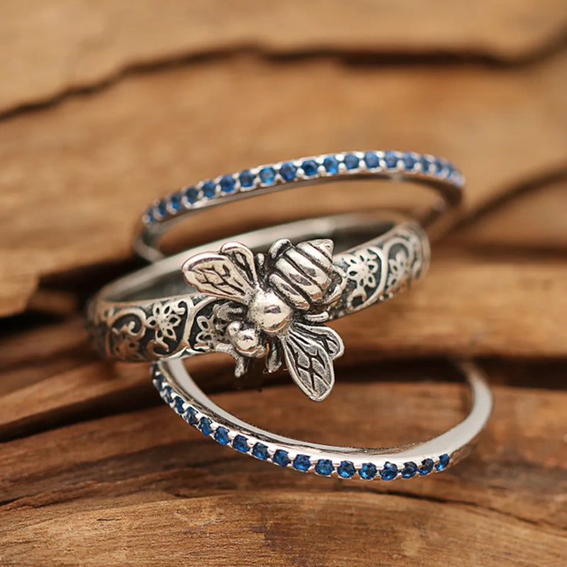 Vintage Insect Bee Shape Sapphire Blue Diamond – Everyday Gifts — 1