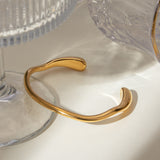 Irregular 18K Gold Stainless Steel Bracelet – Jewelry Gift Ideas — 5