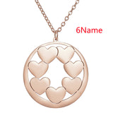 Hollow Heart Round Card Carved Pendant – Jewelry Gift Ideas — 20