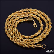 4MM Twist Rope Twist Copper Necklace – Jewelry Gift Ideas — 6