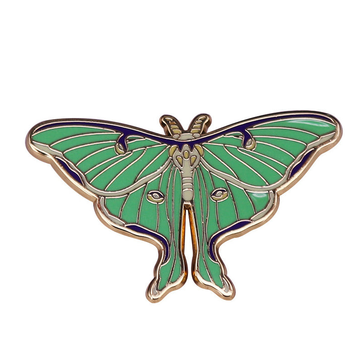 Silkworm Moth Enamel Brooch Fashion Jewelry – Stylish Gifts — 1