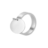 6MM Wide Hanging Wafer Fashion Simple Titanium Steel – Stylish Gifts — 4