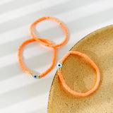 Rainbow Candy Clay Bead Eye Bead Bracelet – Jewelry Gift Ideas — 16