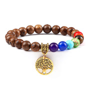 Creative 8mm Beads Tree Of Life Pendant Bracelet – Jewelry Gift Ideas — 15