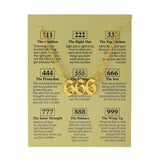 Women's Electroplated Gold Angel Number Necklace – Jewelry Gift Ideas — 11