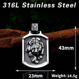 Stainless steel tiger necklace – Jewelry Gift Ideas — 4