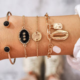 Ethnic Style Rice Bead Daisy Bracelet Set – Stylish Gifts — 5