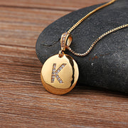 Necklace Glossy Diamonds 26 English Letters – Jewelry Gift Ideas — 1