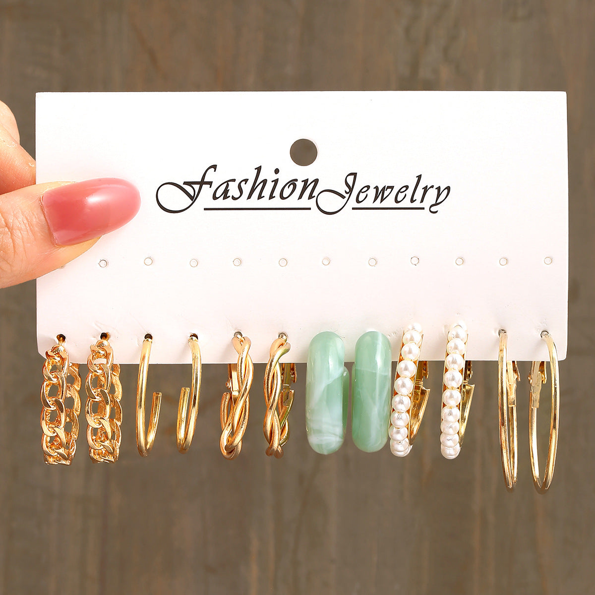 Acrylic C Type Earring Chain Earring Set – Jewelry Gift Ideas — 1