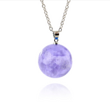 Moon resin pendant clavicle necklace – Jewelry Gift Ideas — 12