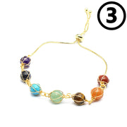 Women's Natural Stone Hand Weaving Bracelet – Jewelry Gift Ideas — 7