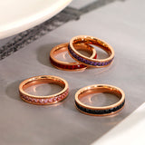 Fashion Simple Starry Ring Color – Stylish Gifts — 7