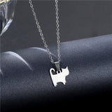 Animal Necklace Cute Kitten 304 Stainless Steel – Jewelry Gift Ideas — 1