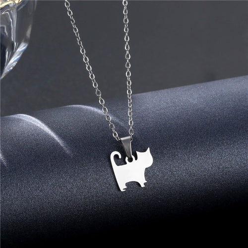 Animal Necklace Cute Kitten 304 Stainless Steel – Jewelry Gift Ideas — 1