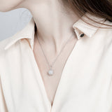 Sterling Silver Necklace Hand Frosted Personality – Jewelry Gift Ideas — 1