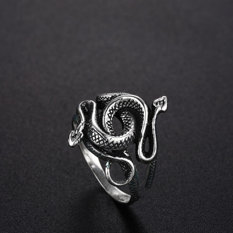 Men's Personalized Jewelry Thai Silver Snake Ring – Jewelry Gift Ideas — 1