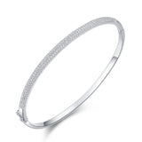 S925 Sterling Silver Bracelet Female Opening Oval – Jewelry Gift Ideas — 4