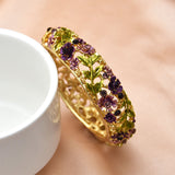 Retro Rose Diamond Studded Hollow Alloy Cloisonne – Jewelry Gift Ideas — 7