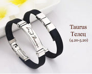 12 constellation silicone stainless steel – Jewelry Gift Ideas — 11