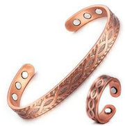 Unisex Pure Copper Bracelet Adjustable Ring – Jewelry Gift Ideas — 2