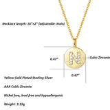 Single Studded Letter Necklace – Jewelry Gift Ideas — 6
