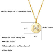 Single Studded Letter Necklace – Jewelry Gift Ideas — 6