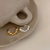 Round Beads Irregular Ring Simple INS Fashion Wave – Stylish Gifts — 14