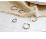 100% S925 Sterling Silver Simple Hollow Earrings – Small Gift Ideas — 1
