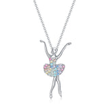 Alloy Colorful Dance Girl Shape Necklace – Jewelry Gift Ideas — 4