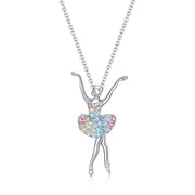 Alloy Colorful Dance Girl Shape Necklace – Jewelry Gift Ideas — 4