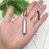 Natural Terahertz Power Stone Prismatic Pendant – Jewelry Gift Ideas — 2