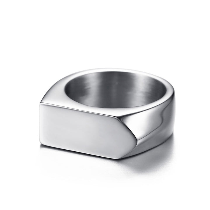 Stainless Steel Men's Ring Can Be Engraved – Gifts for Him — 1