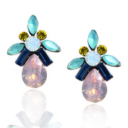 Bohemian Drop Shape Leaf Flower Alloy Diamond Stud – Birthday Gifts — 6